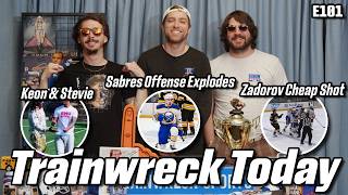 SABRES IN THE DRIVERSEAT 3-1, BRANDON BEANE DEALS OR?, HOT OR NOT | Trainwreck Today 101
