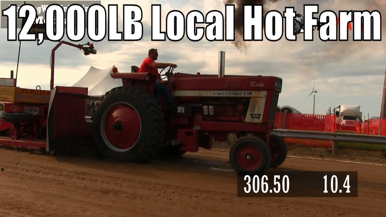 12,000LB Local Hot Farm Tractors At TTPA Tractor Pulls In Minden City