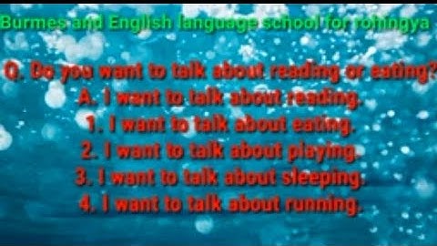 Rohingya speaking course Explain with Rohingya language by Ro Anuwer