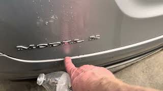 Water pooling on your model X lift gate Here is the fix 
