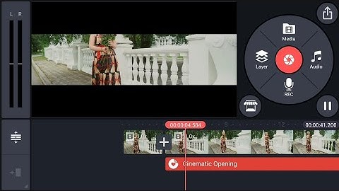 cinematic video bar in kinemaster
