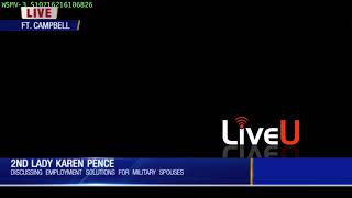 LIVE: VP Pence's wife, Karen Pence, is at Ft. Campbell