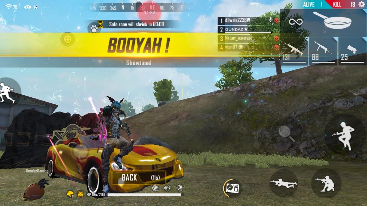 FREEFIRE RANKED MATCH RUSH GAMEPLAY 18KILLS BOOYAHS - YouTube