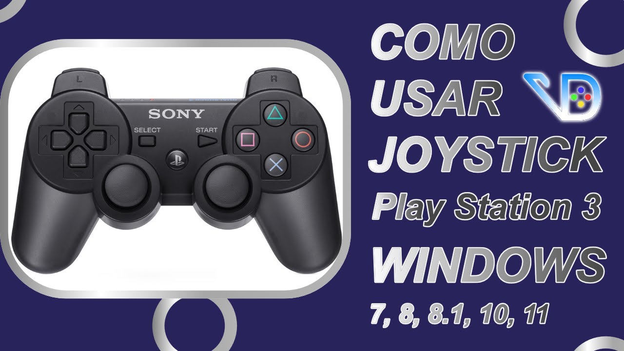 Como usar mando PS3 (Play station 3) en Windows 7, 8, 8.1, 10, 11 | 2023