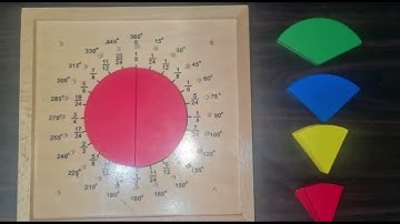 Teaching Aid - Fraction and Geometric angles #fractions  #geometry  #angle #maths #learning #easy