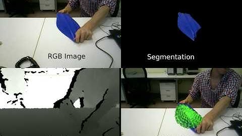 Real-time tracking of 3D elastic objects with a RGB-D sensor