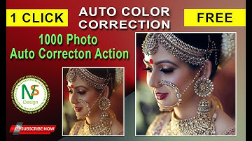 1 Click Auto Color Correction and Skin Retouching Free Actions | Photoshop Action Free