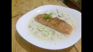ПП сливочный суп с лососем