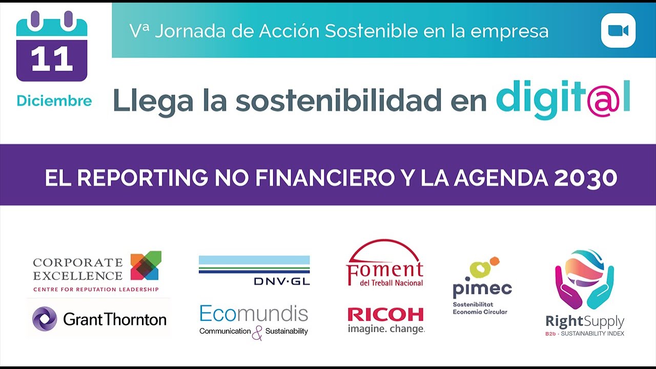 El reporting no financiero y la Agenda 2030 - Ley 11/2018