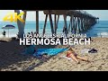 HERMOSA BEACH - Walking Hermosa Beach, Los Angeles, South Bay, California, USA, 4K UHD