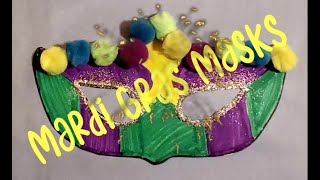 Mardi Gras Masks/ DIY/ArtsandCrafts