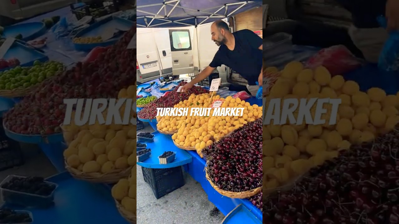 Delicious fresh Fruit market Antalya, Turkey 
