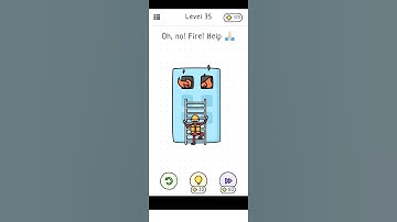 Hit The Brain Level 47 Oh No Fire Help - Gameplay Solution Walkthrough