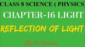 TYPES OF REFLECTION & MULTIPLE REFLECTION OF LIGHT || CLASS 8 SCIENCE CHAPTER-16