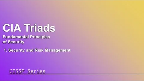 CIA Triad Explained | Domain 1. Security & Risk Management | CISSP Series