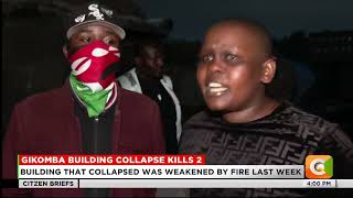 Two killed as building collapses at Gikomba