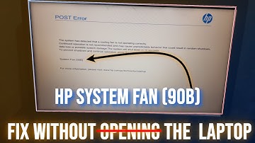 How to Fix HP System Fan 90B Error | The System Has Detected That A Cooling Fan Is Not Operating