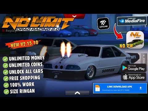 No Limit Drag Racing 2 Mod Apk v2.15.10 Terbaru 2026 - Unlimited Money & Coins, Unlock All Cars