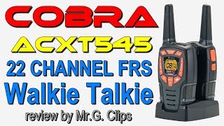 Cobra ACXT545 28-Mile Range Walkie Talkies.