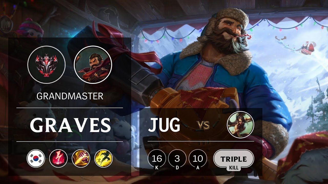 Graves Jungle vs Nidalee - KR Grandmaster Patch 9.9