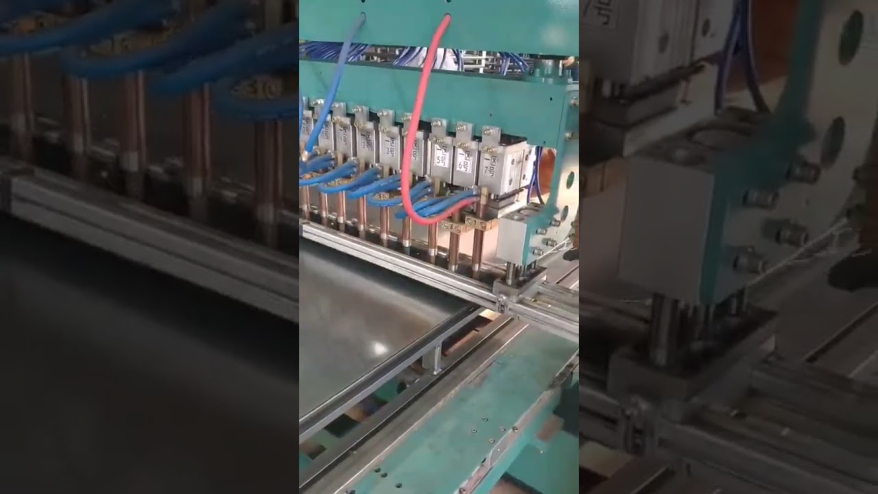 multi-spot welding machine for door panel 