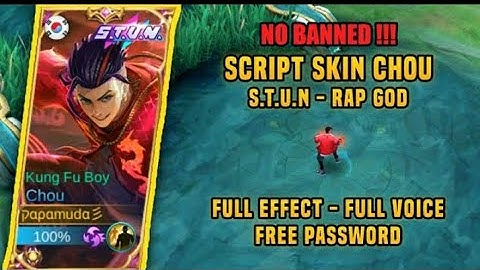 Chou Stun script /full Voice full effect |MLBB