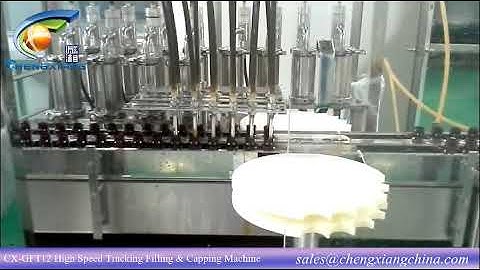 CX-GFT12 High Speed Tracking Filling & Capping Machine