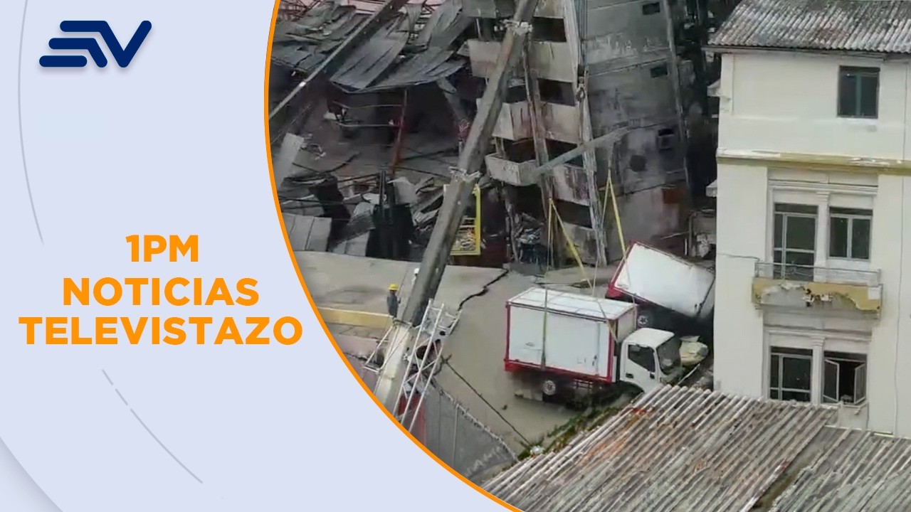 6 personas trabajan en el retiro de vehículos del Multicomercio | Televistazo| Ecuavisa
