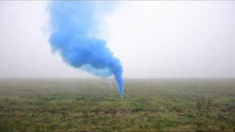 Big blue smoke bomb by PyroFire.eu