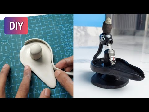 DIY Clay smoke fountain Shivling 💫 tutorial #shorts