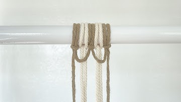 DIY MACRAME TUTORIAL | Reverse Lark’s Head Knot and Running Lark’s Head Knot Decorative Header