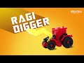 Mighty ragi digger toy assembly  cruncha muncha mobiles  soulfull ragi bites