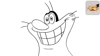 How To Draw Oggy Easy Oggy Drawing