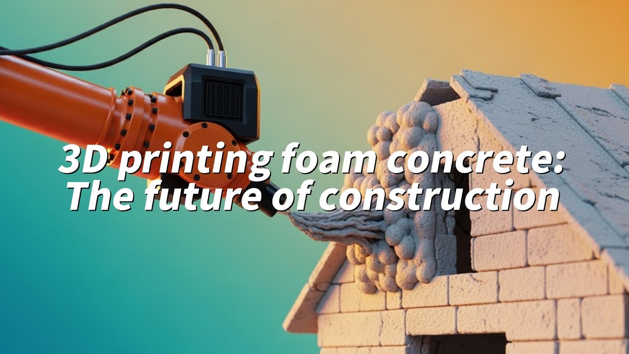 3D printing foam concrete The future of construction - YouTube