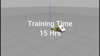 DDPG for finding gait pattern for three legged robot