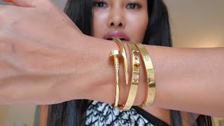 Cartier #Love Cuff #Unboxing #Bracelet Stack 😍😍 