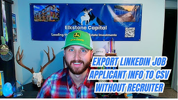 Exporting LinkedIn Job Applicants to CSV