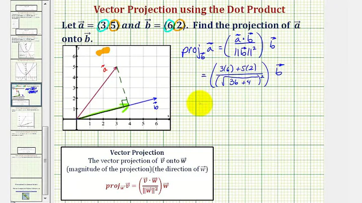 Ex: Vector Projection in Two Dimensions