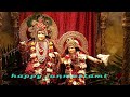Bathing ceremony of lord krishna  janmastami  indian festival   special programme