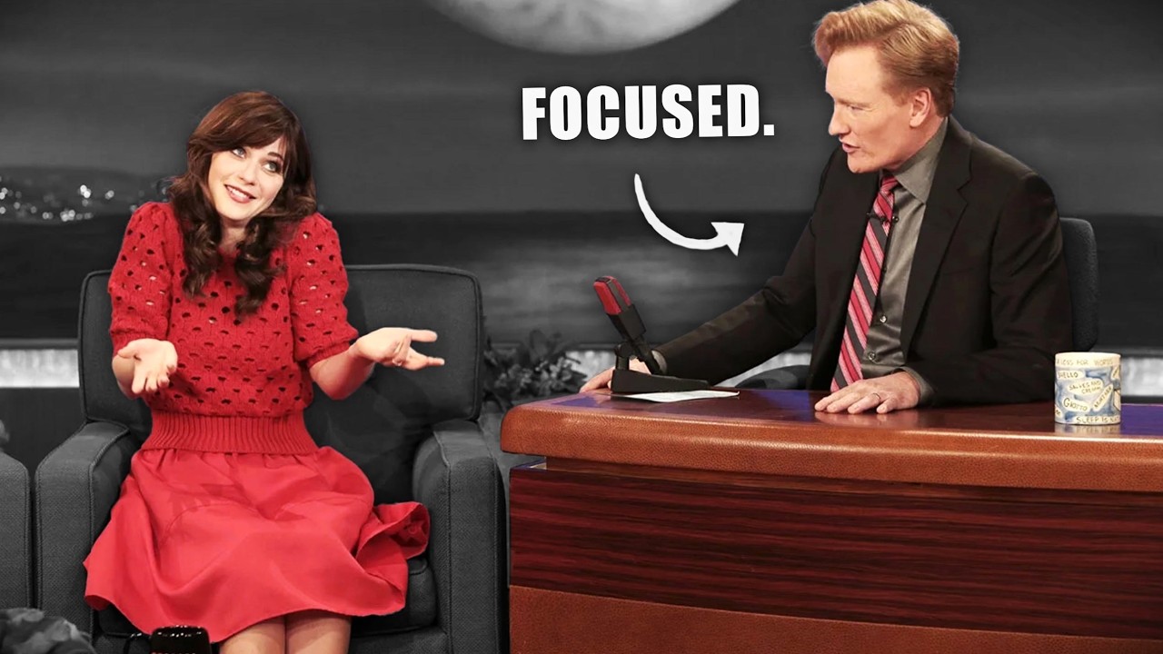 Как Конан О'Брайен контролирует ход разговора