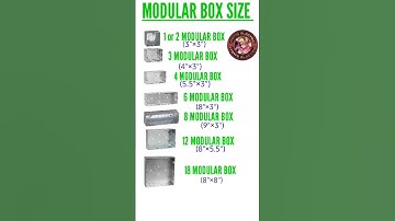 Size of Modular metal box #viral #shorts #electrical #electric #electrician #wiring