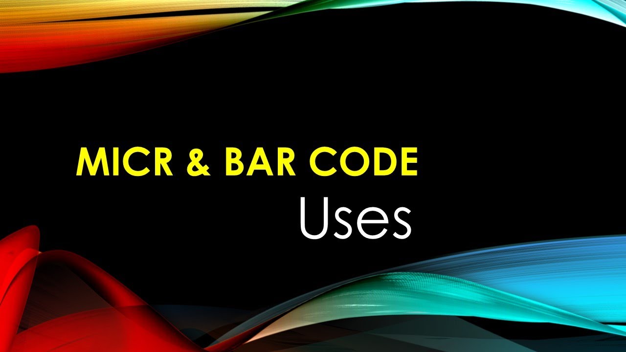 Magnetic Ink character Reader & Bar Code Reader - YouTube