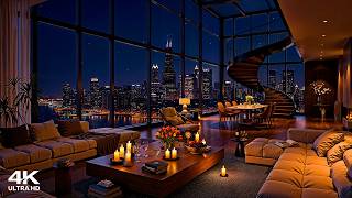 Soft Night Jazz 🌃 Luxury Apartment in Chicago 🎷 Elegant Jazz Saxophone Music for Relaxation & Sleep screenshot 2