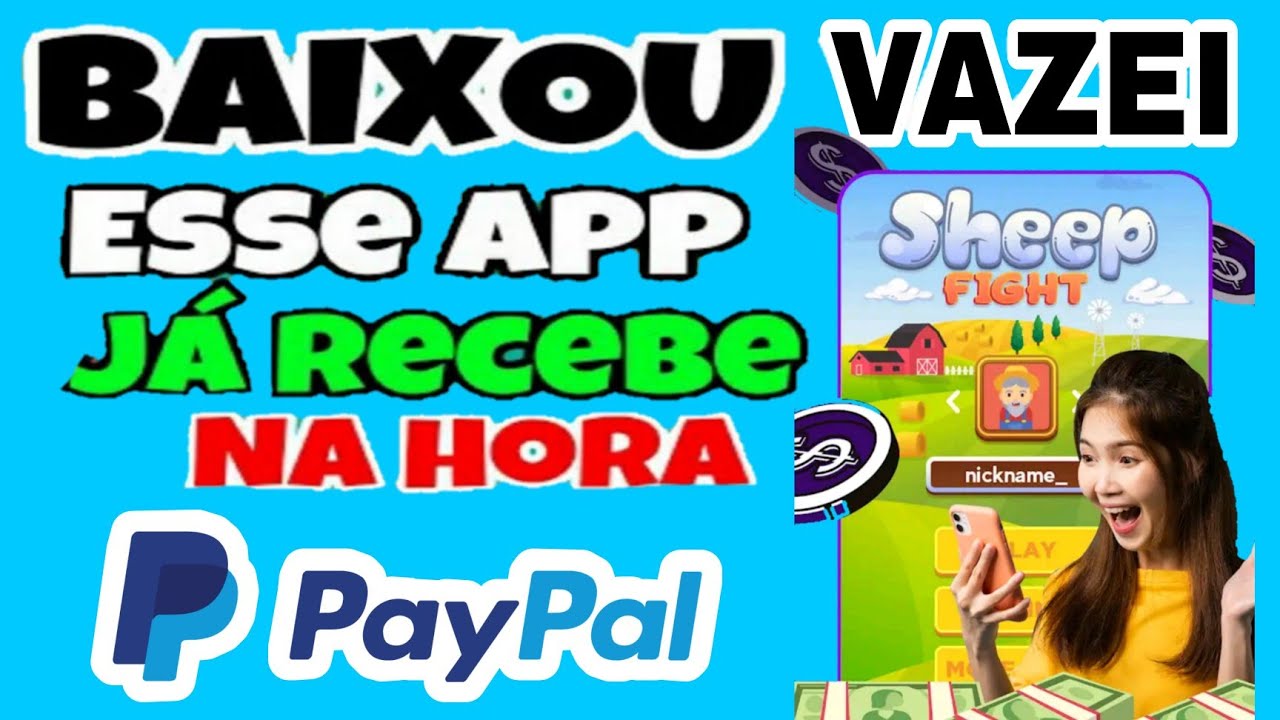 APP PAGA R$150 NO PAYPAL HOJE! APP PARA GANHAR DINHEIRO NA INTERNET