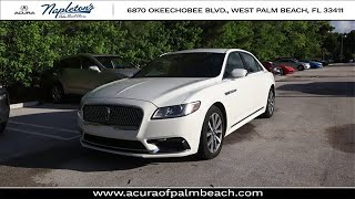 Used 2020 Lincoln Continental West Palm Beach FL Delray Beach, FL #PCH603031