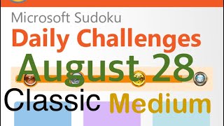 Microsoft Sudoku _ August 28 _ Classic screenshot 5