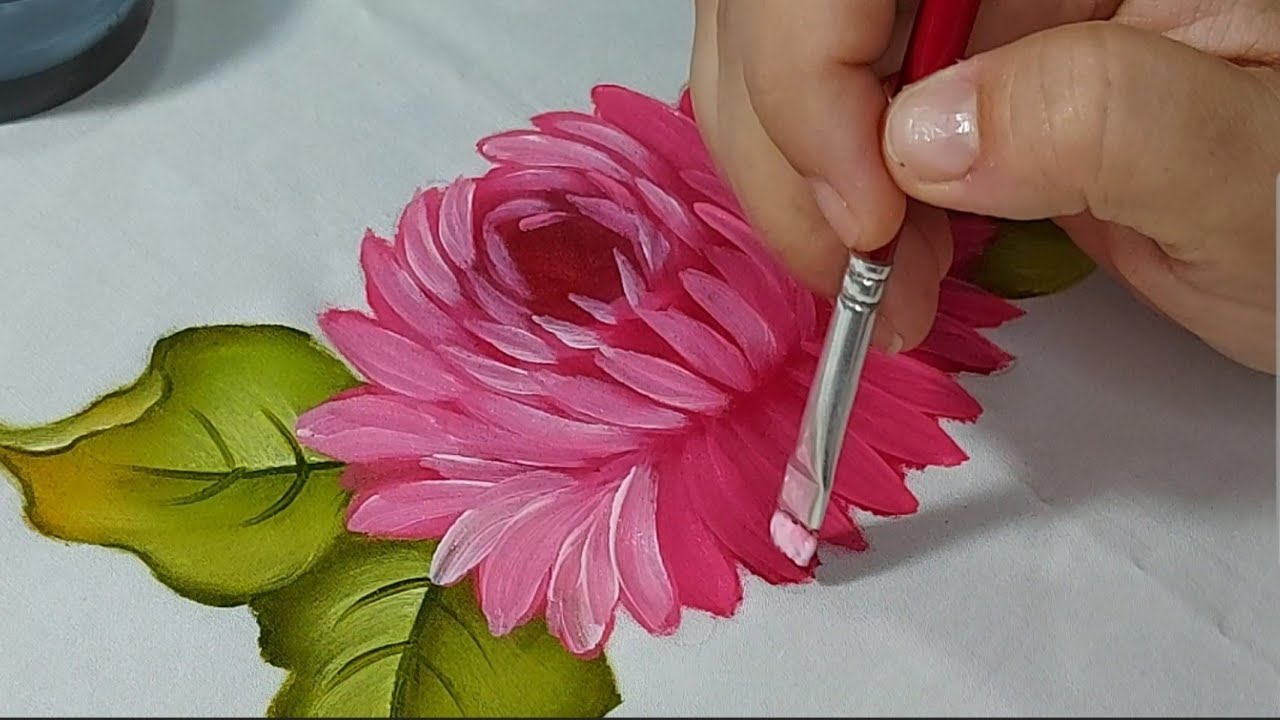 Como Pintar Crisântemo. Luciana Dalponte