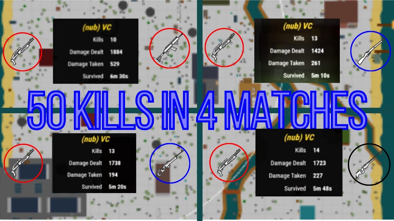 50 KILLS IN 4 GAMES! || Christmas Highlights (survev.io)