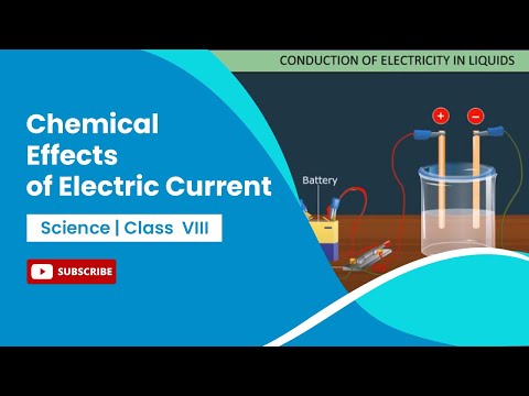 Chemical Effects Of Electric Current Electric Conductor Class 8 