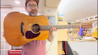 To re-top or not to re-top?  Vintage 1963 Martin D-18 with patina…..